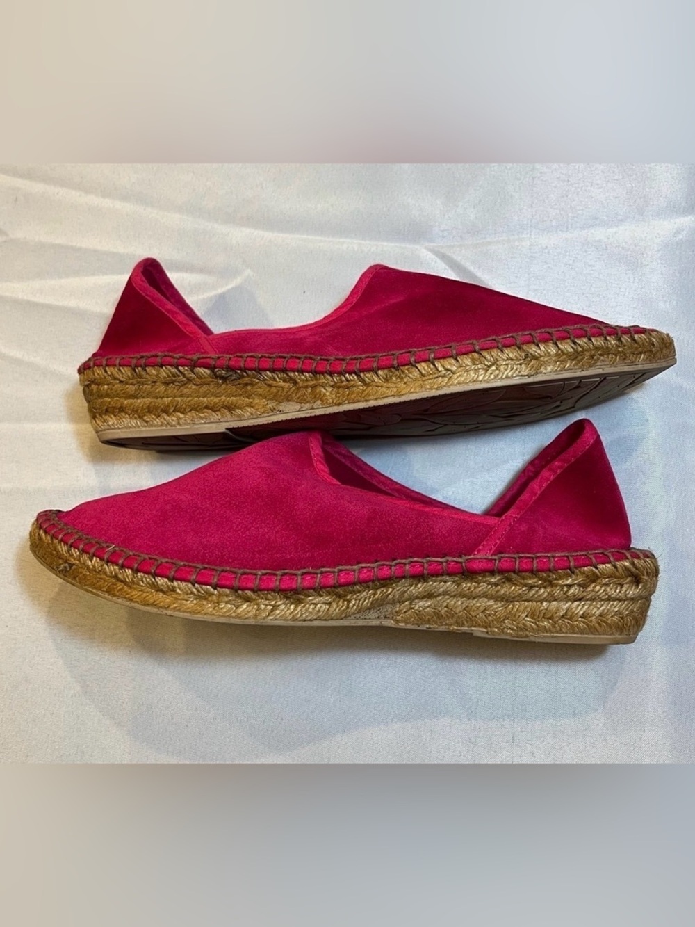 Pare Gabia Women’s Espadrilles Size 37 Suede Color Fuchsia Made in Spain